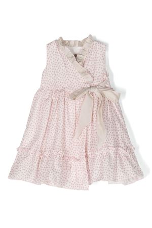 Abito a fiori in cotone rosa/bianco LA STUPENDERIA KIDS | TCAB64T49.